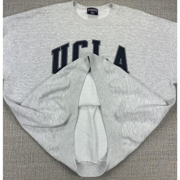Vintage UCLA Bruins Sweatshirt Sz 2XL Gray NCAA Crewneck Pullover JanSport USA - Picture 4 of 11